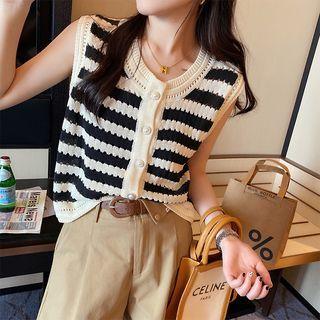 Striped Sweater Vest (various Designs)