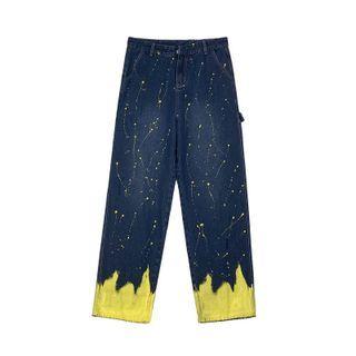 Color Splash Loose Fit Jeans