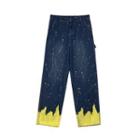 Color Splash Loose Fit Jeans