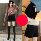 Velvet Wide-leg Shorts / Set