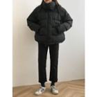 Brushed Fleece-lined Straight-cut Pants