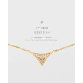 Pyramid-pendant Chain Necklace