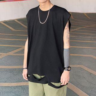 Plain Ripped Vest