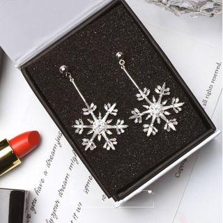 Snowflake-drop Earrings