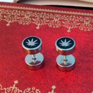 Round Stud Earring 1 Pc - Silver - One Size