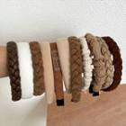 Knit / Faux Leather Headband (various Designs)