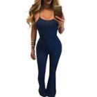 Spaghetti Strap Boot-cut Jumpsuit