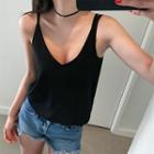 Spaghetti-strap Zip-side Top