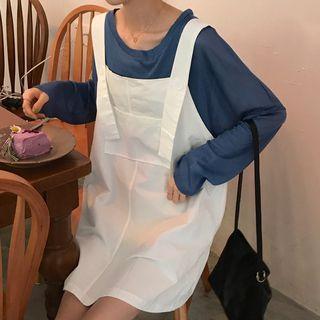 Long-sleeve T-shirt / Pinafore Dress