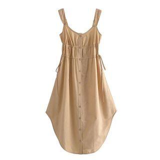 Sleeveless Scoop Hem Dress