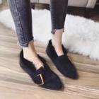 Pointed Furry Flats