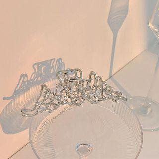 Metal Hair Claw Silver - One Size