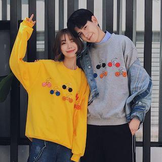 Couple Matching Buttoned Pullover
