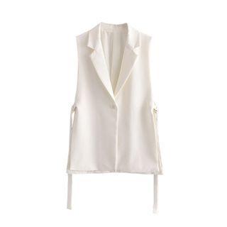 Buckled One-button Vest