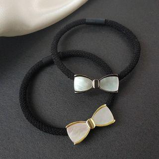 Bow Shell Hair Tie