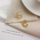 Alloy Geometric Earring 1 Pair - Ear Studs - 925 Silver - One Size