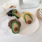 Felt Avocado Coil Hair Tie