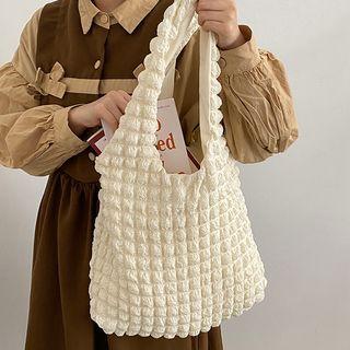Shirred Tote Bag Milky White - One Size