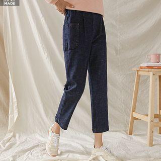 Patch-pocket Tab-hem Jeans