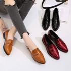Patent Pointed Loafers