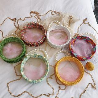 Imitation Pearls Cross Bag