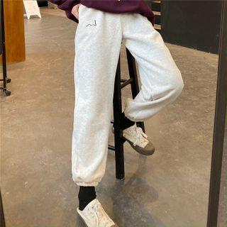 Drawstring Straight-leg Sport Pants