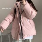 Padded Zip-up Jacket Pink - One Size