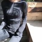 Frayed Trim Knit Top
