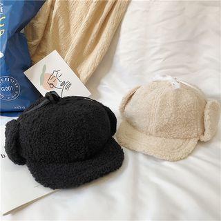 Faux-shearling Earflap Hat