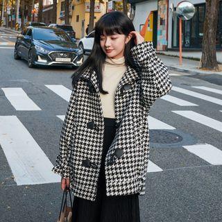 Houndstooth Toggle Jacket
