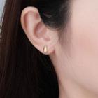 Sterling Silver Droplet Stud Earring