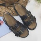 Slingback Buckled Sandals