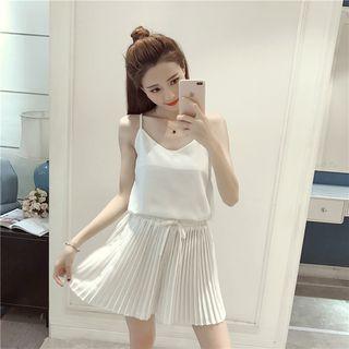 Set: Spaghetti Strap Top + Skirt