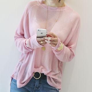 Crewneck Raglan Long-sleeve T-shirt