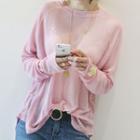 Crewneck Raglan Long-sleeve T-shirt
