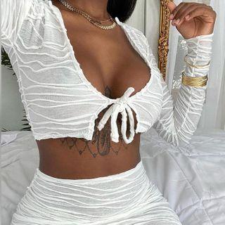 Set: Crop Top + Pencil Skirt