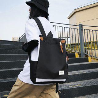 Paneled Flap Backpack