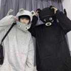 Couple Matching Frog Half-zip Hoodie