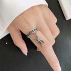 925 Sterling Silver Rabbit Chain Ring 1 Piece - Ring - Rabbit - Silver - One Size