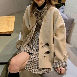 Toggle Jacket / Plaid Shirt