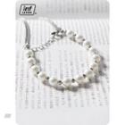 Unisex Adjustable Pearl Bracelets Silver - One Size