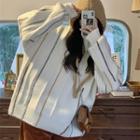 Oversized Striped Long-sleeve Sweater Off-white - One Size