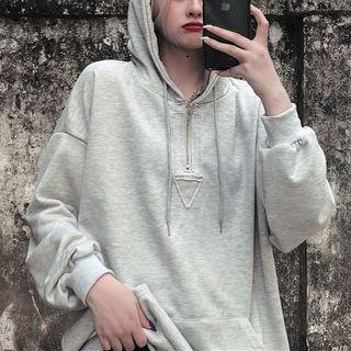 Geometric Embroidered Hoodie