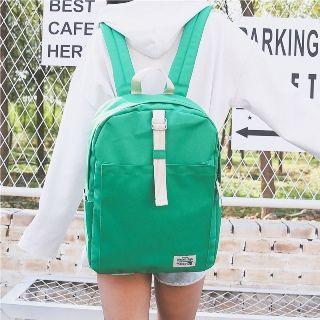 Canvas Contrast Strap Backpack