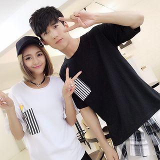 Short-sleeve Printed Couple-matching T-shirt