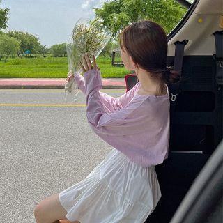 Plain Boatneck Oversized T-shirt