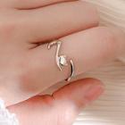 Cat Ring 925 Sterling Silver - Cat - One Size
