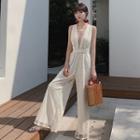 Lace Sleeveless Wide-leg Jumpsuit