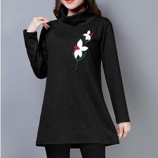 Mock Neck Long-sleeve Tunic