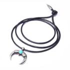 Horn Pendant Necklace Silver - One Size